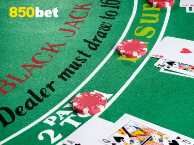 Jogando Blackjack na 850bet Mão de Blackjack com um Ás e um Valete na 850bet